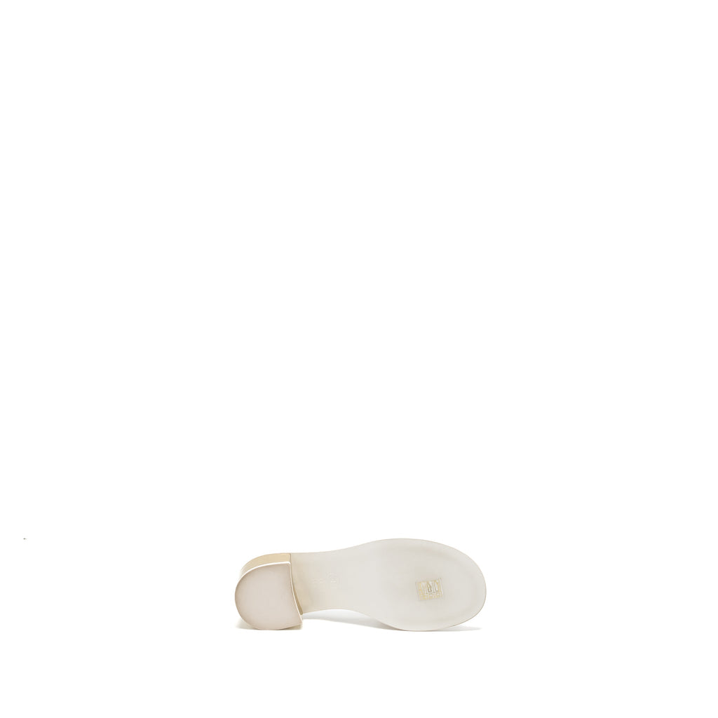 Chanel Size 36 23K Mules Lambskin White