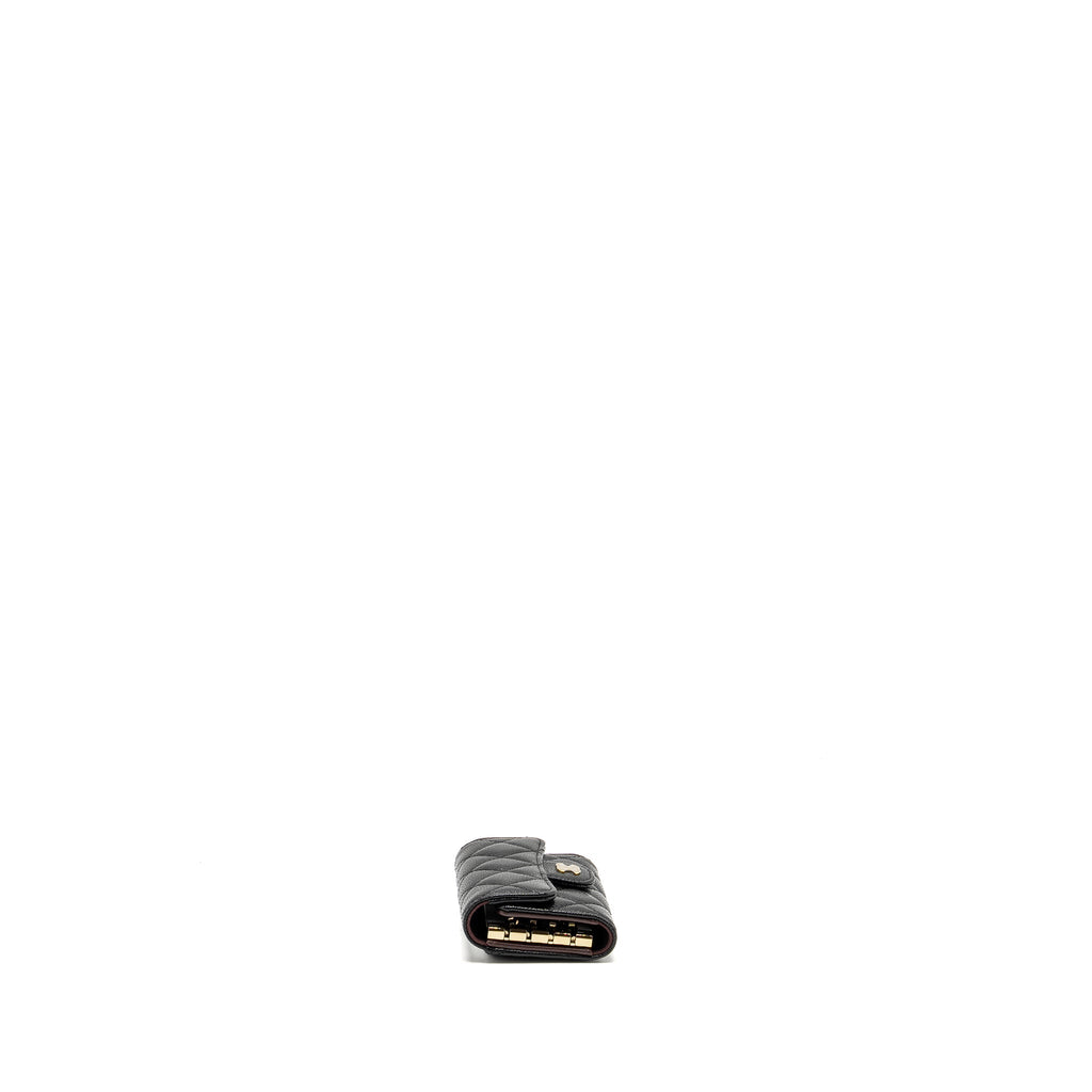 Chanel Classic Flap Key Holder Caviar Black L (Microchip)