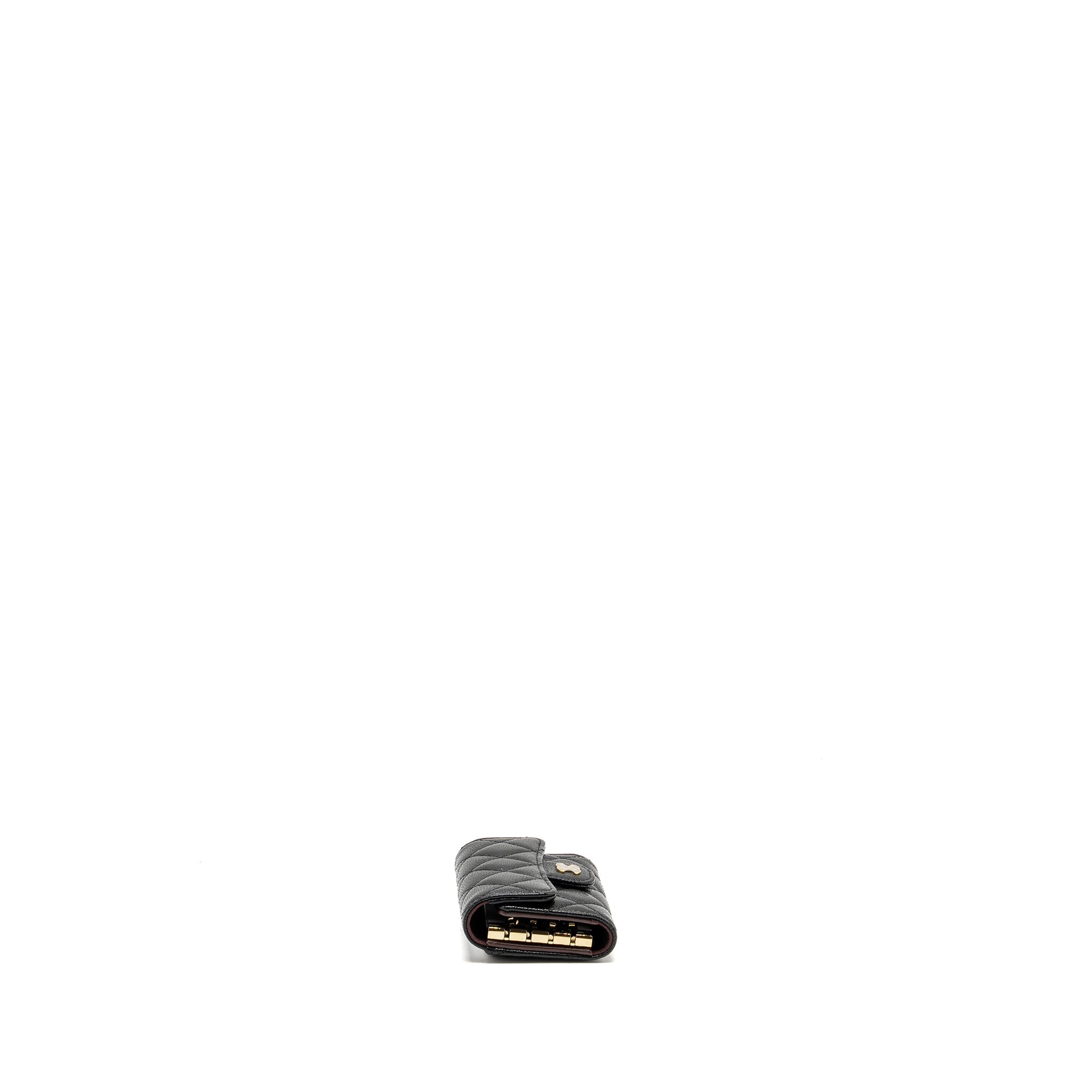 Chanel Classic Flap Key Holder Caviar Black L (Microchip)