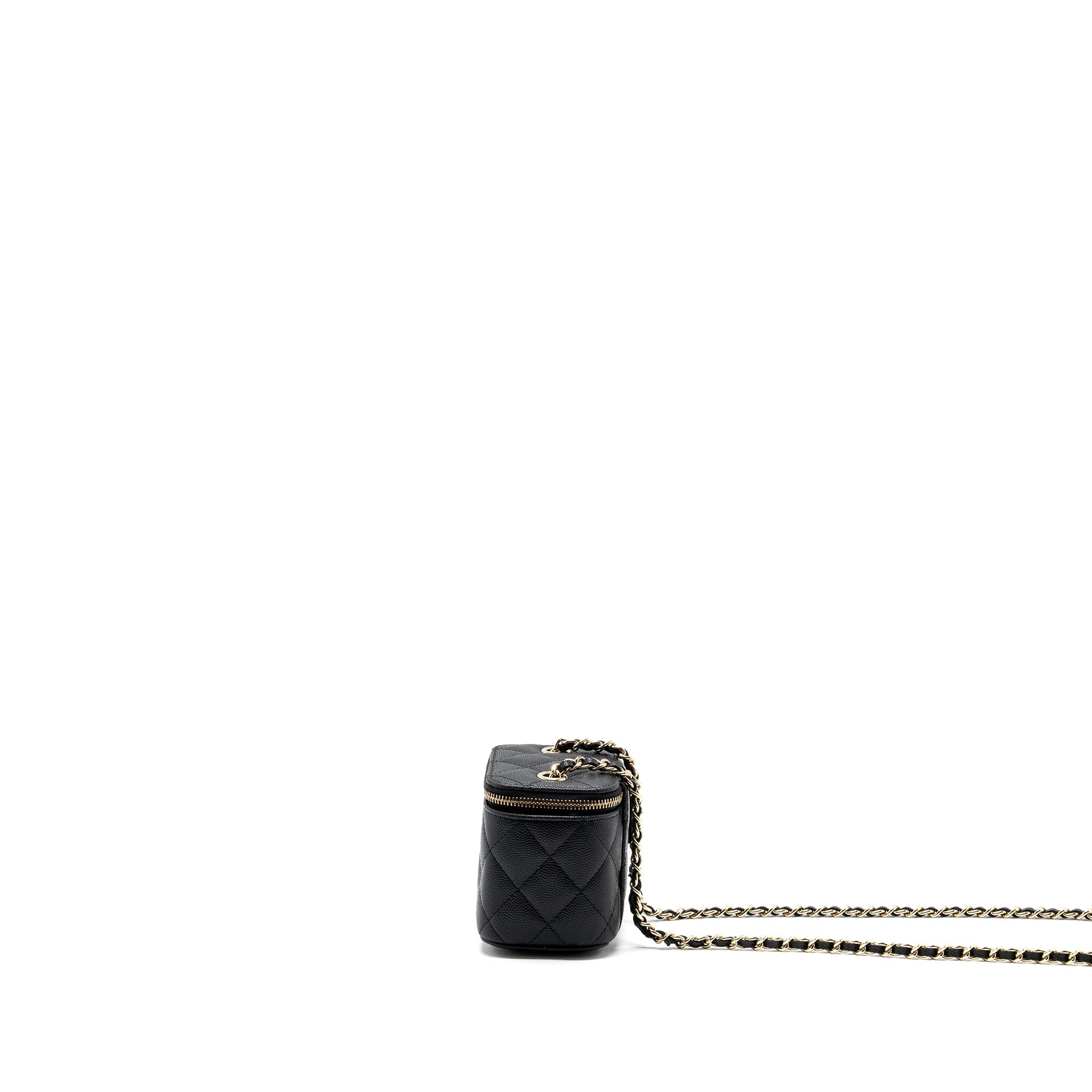 Chanel Mini Vanity Case Caviar Black L
