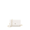 CHANEL classic wallet on chain caviar white L (Microchip)