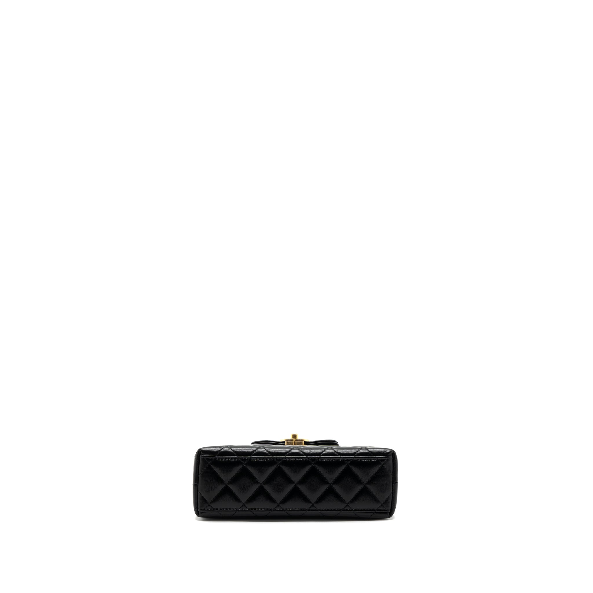 Chanel 23K kelly bag calfskin black  (microchip)