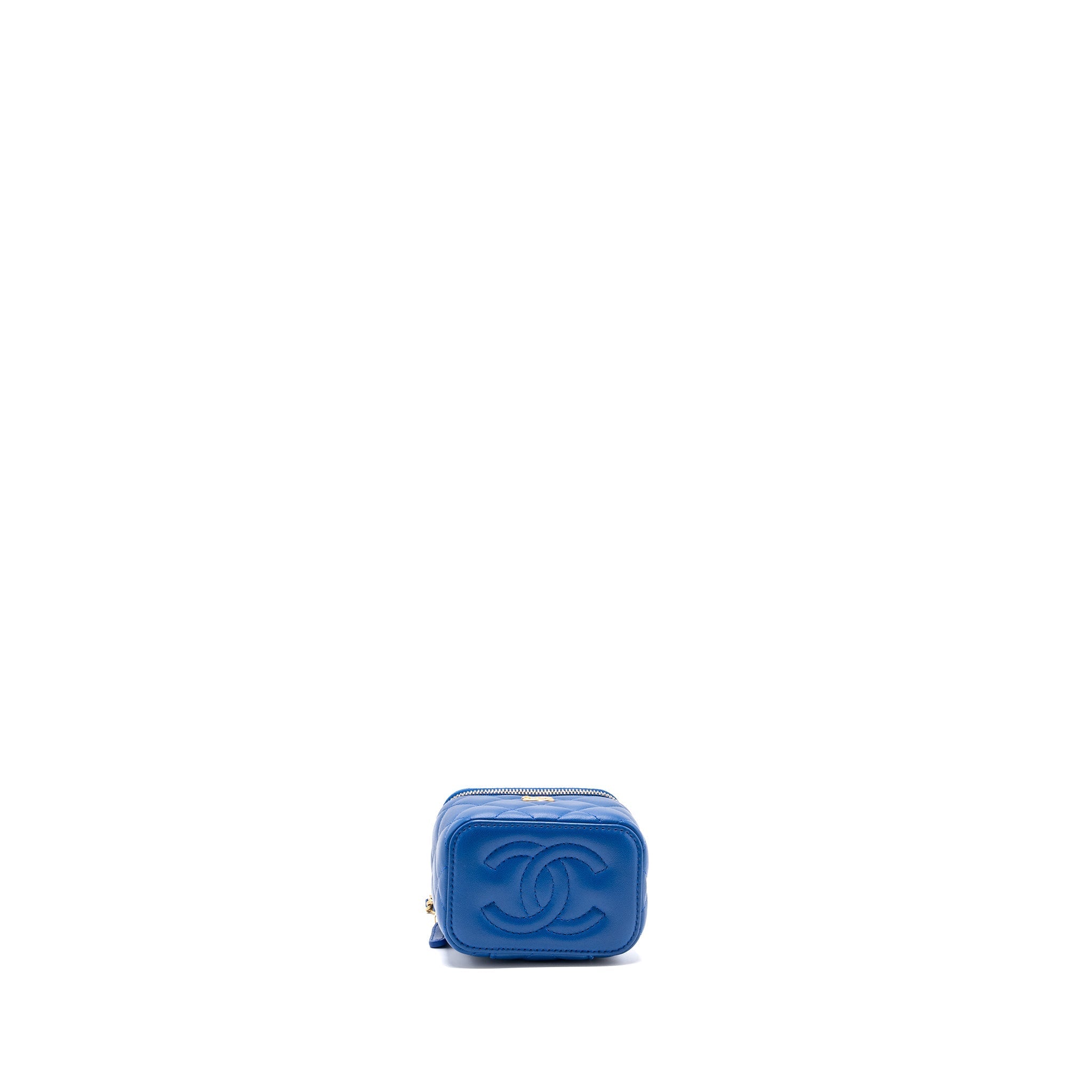 Chanel Pearl Crush Mini Vanity Lambskin Blue (microchip)