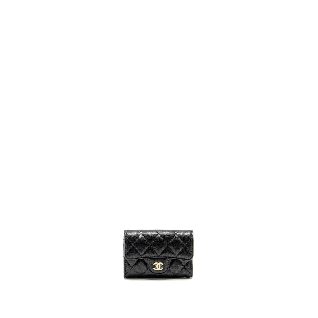 Chanel Classic Flap Key Holder Caviar Black L (Microchip)