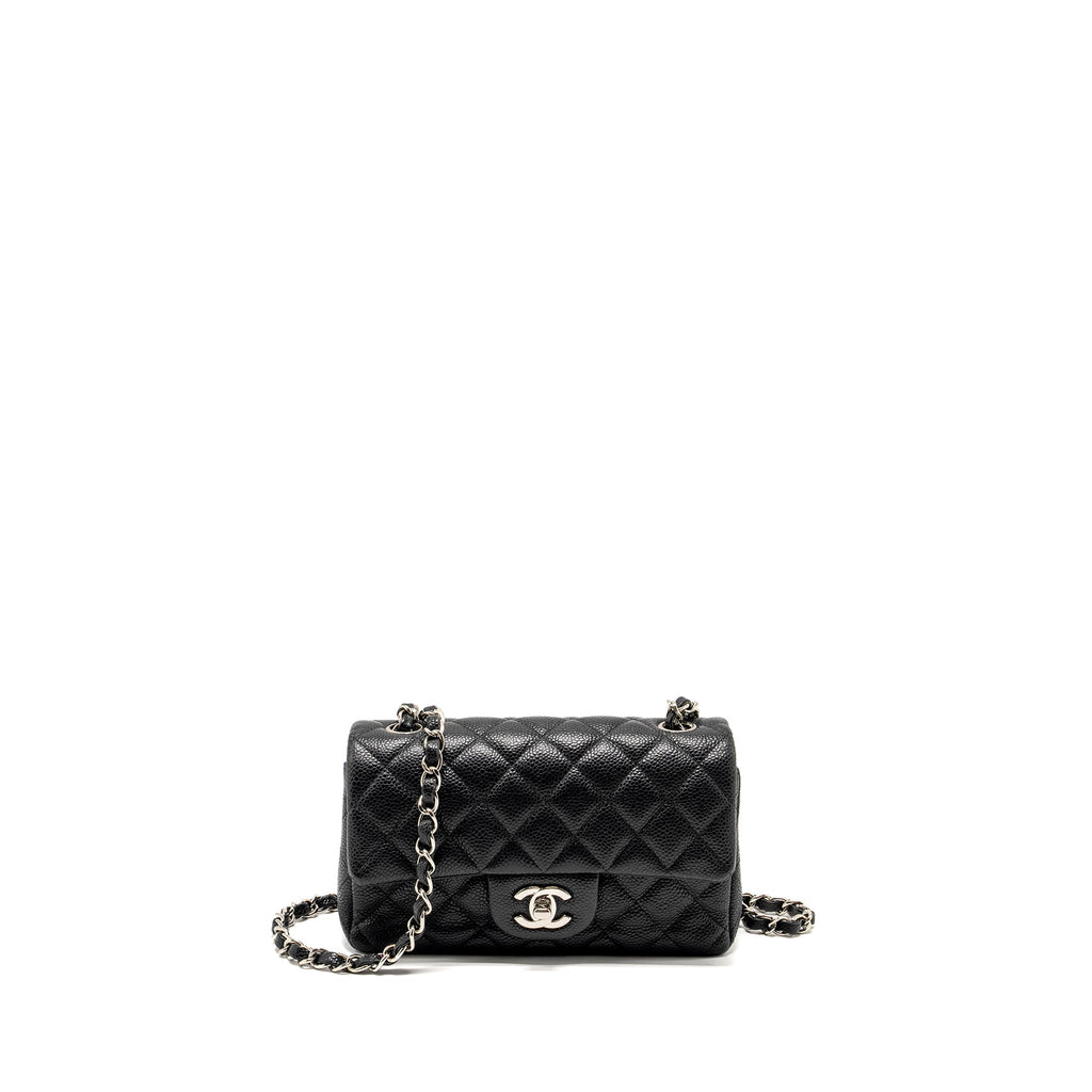 Chanel Mini Rectangular Flap Bag caviar black