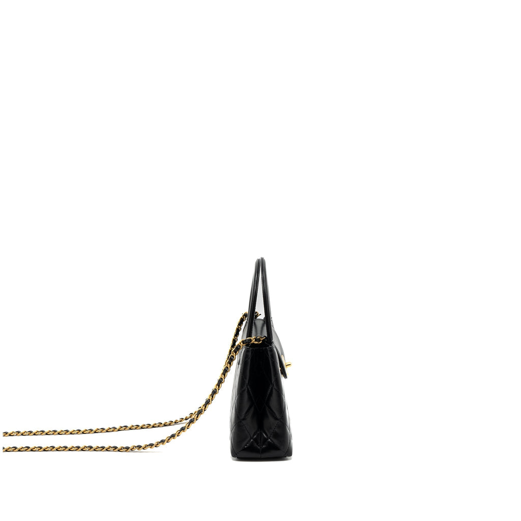 Chanel 23K kelly bag calfskin black  (microchip)