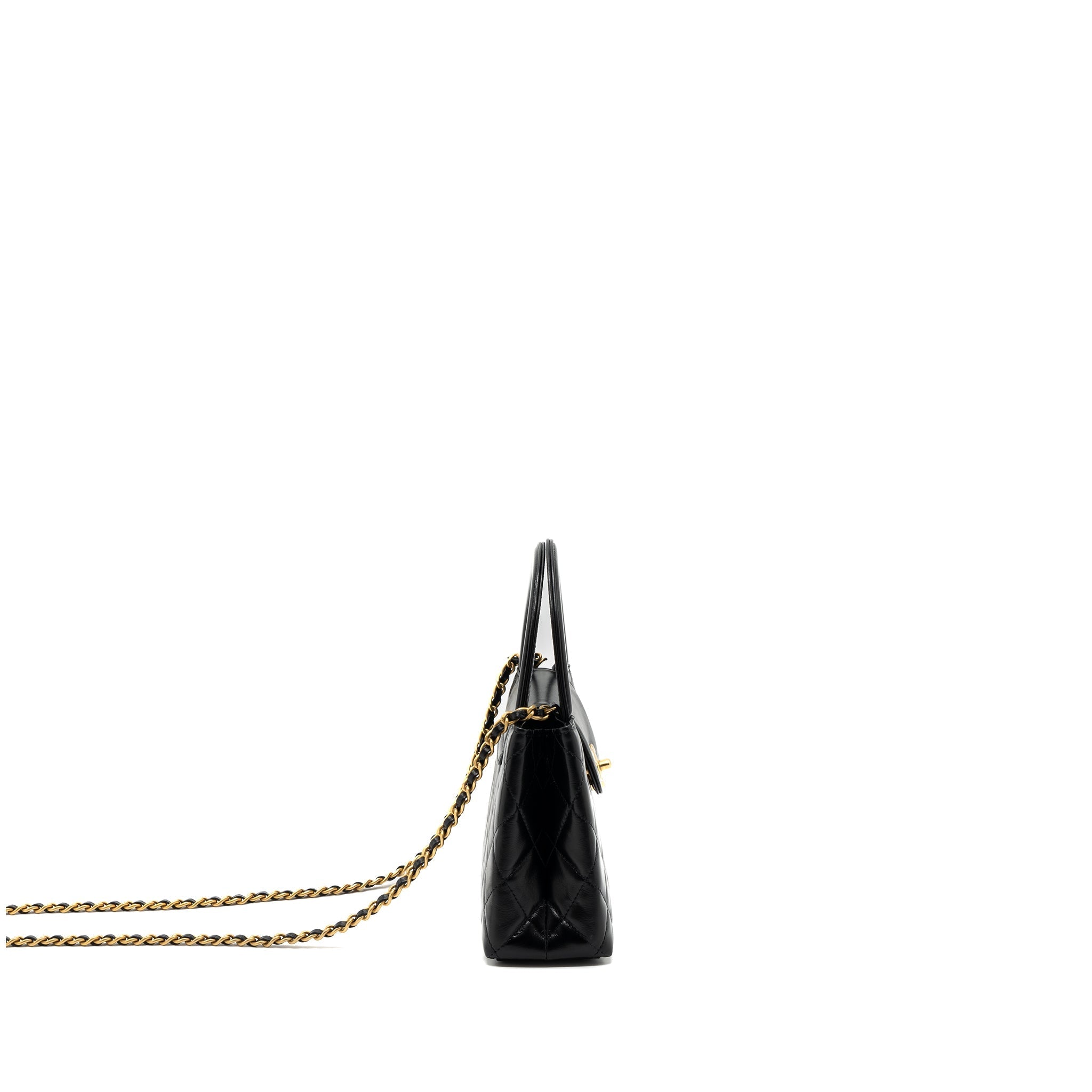 Chanel 23K kelly bag calfskin black  (microchip)