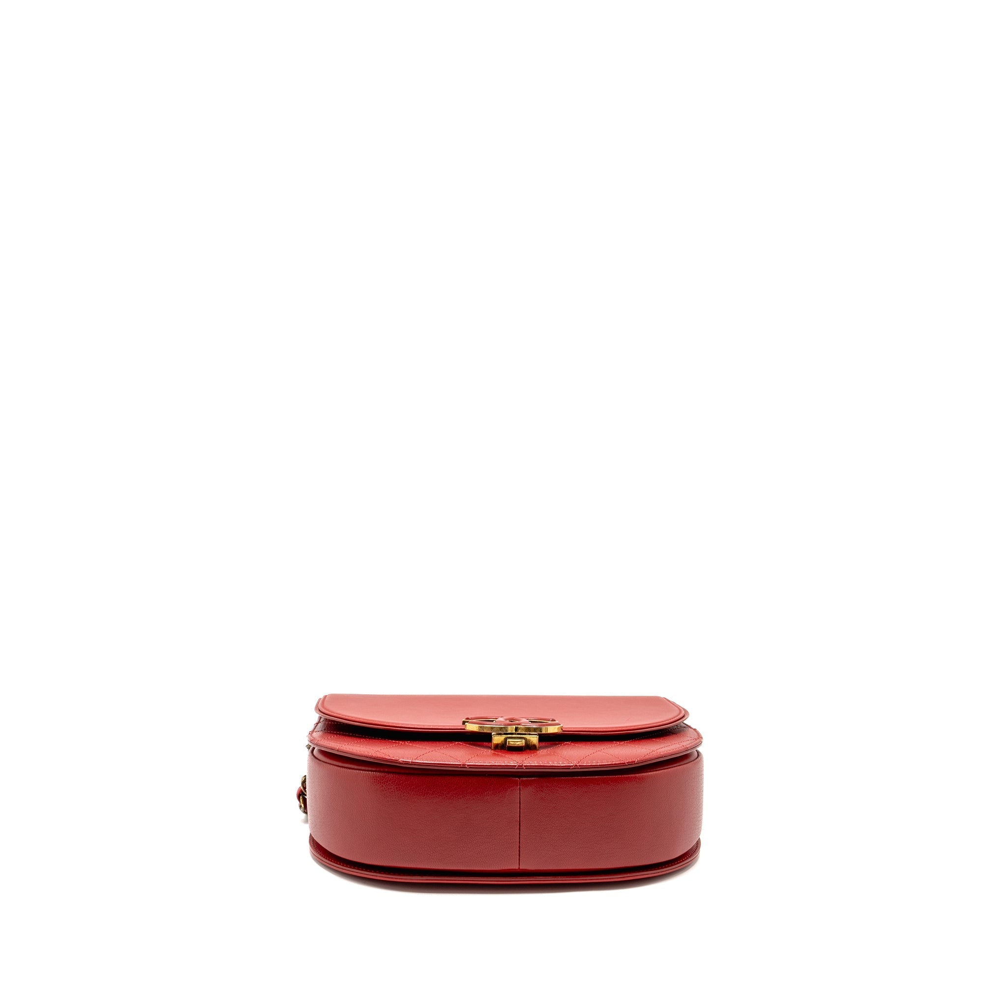 Chanel Medium Coco Curve Flap Bag Calfskin Red