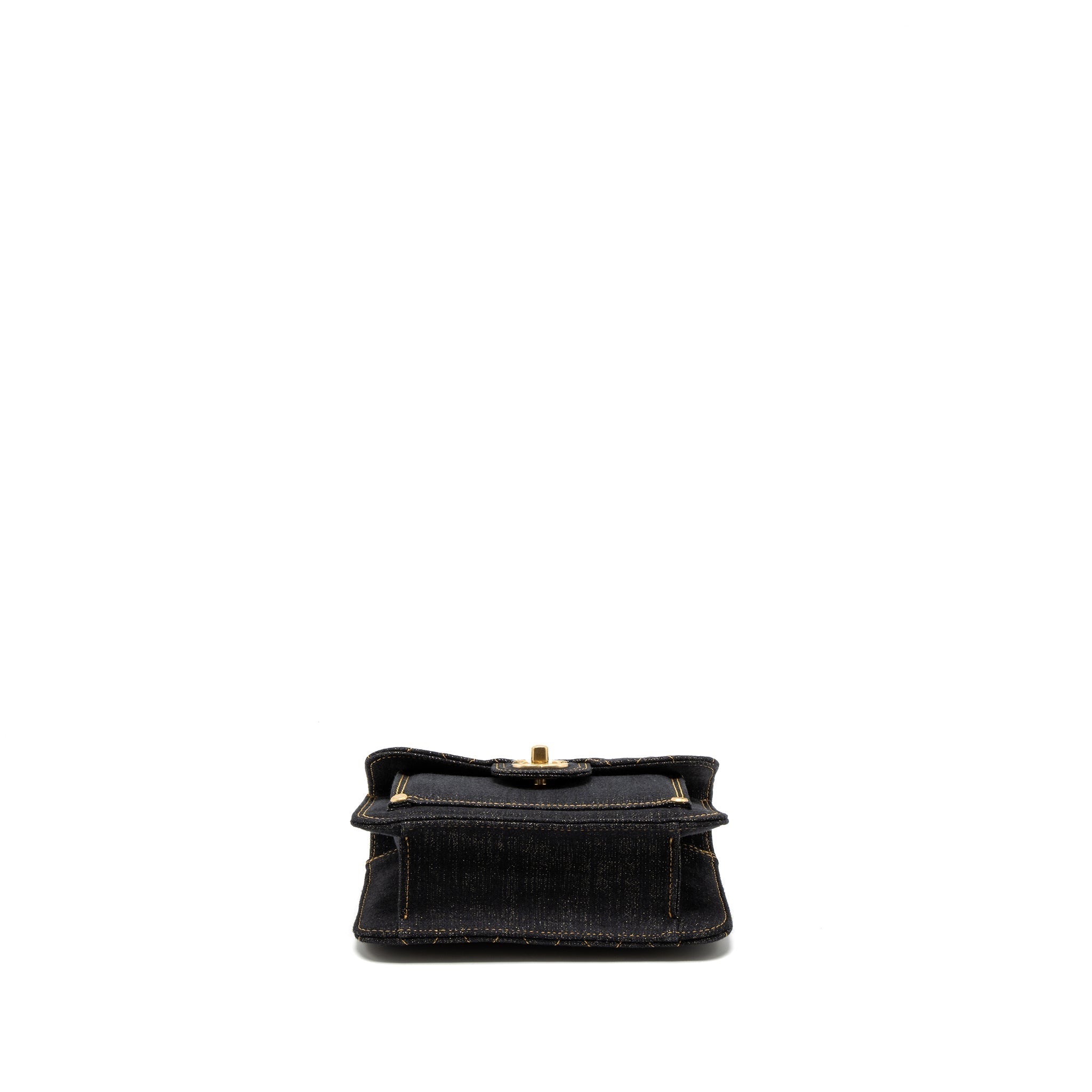 Chanel 23S Flap Bag Denim Dark Blue Brushed  (Microchip)