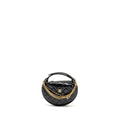 Chanel 21A Round Clutch with Detail Chain Calfskin Black (microchip)