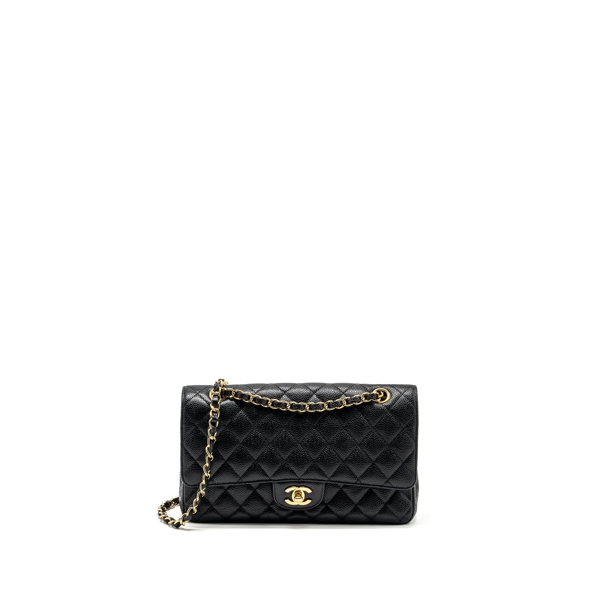 Chanel Medium Classic double flap bag caviar black