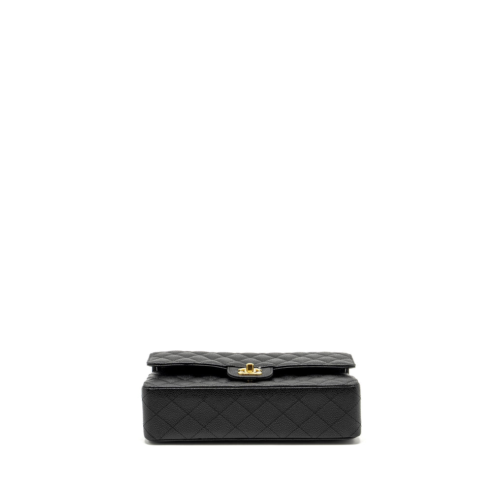 Chanel Medium Classic Double Flap Bag Caviar Black  (Microchip)