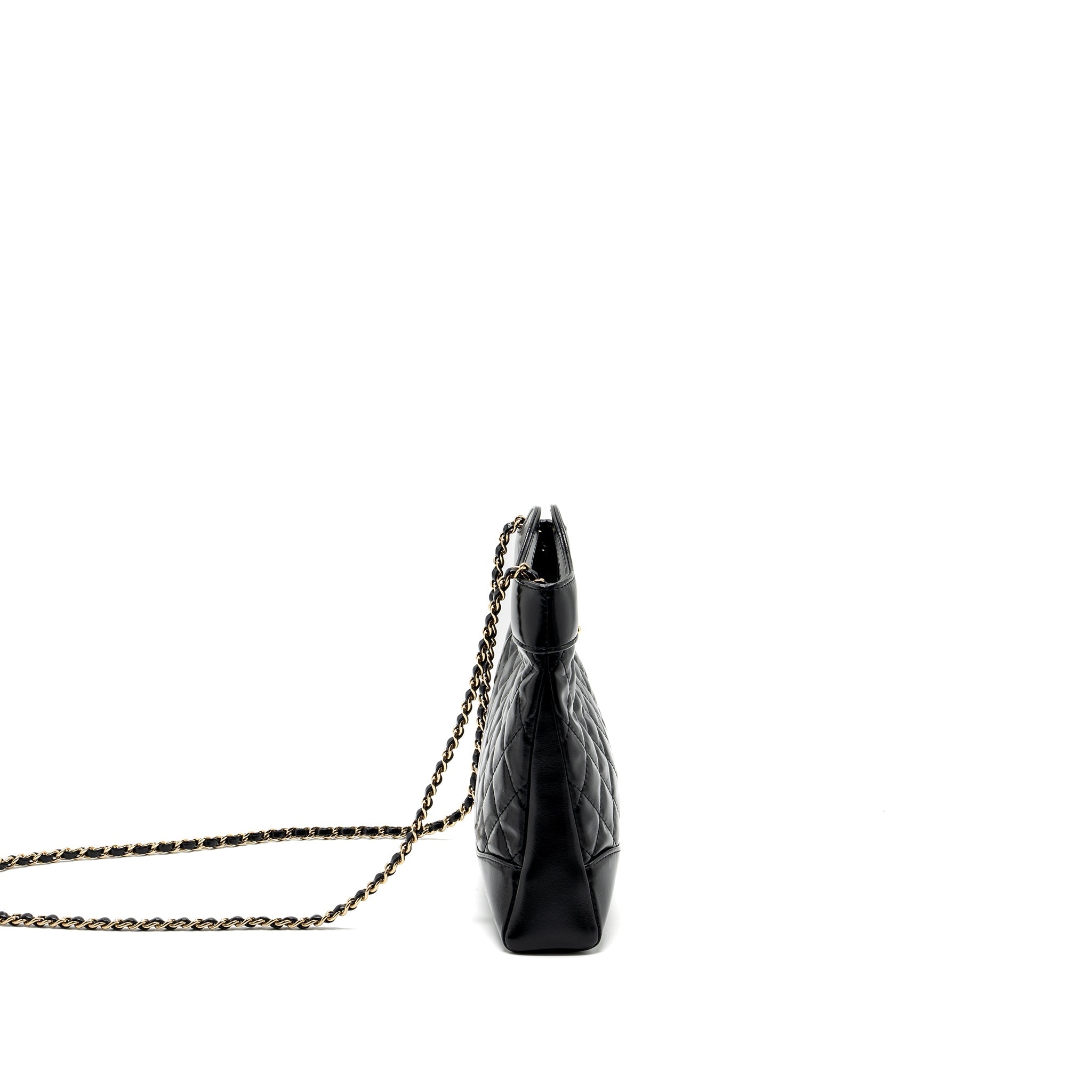Chanel 24C mini 31 bag shiny calfskin black L (microchip)