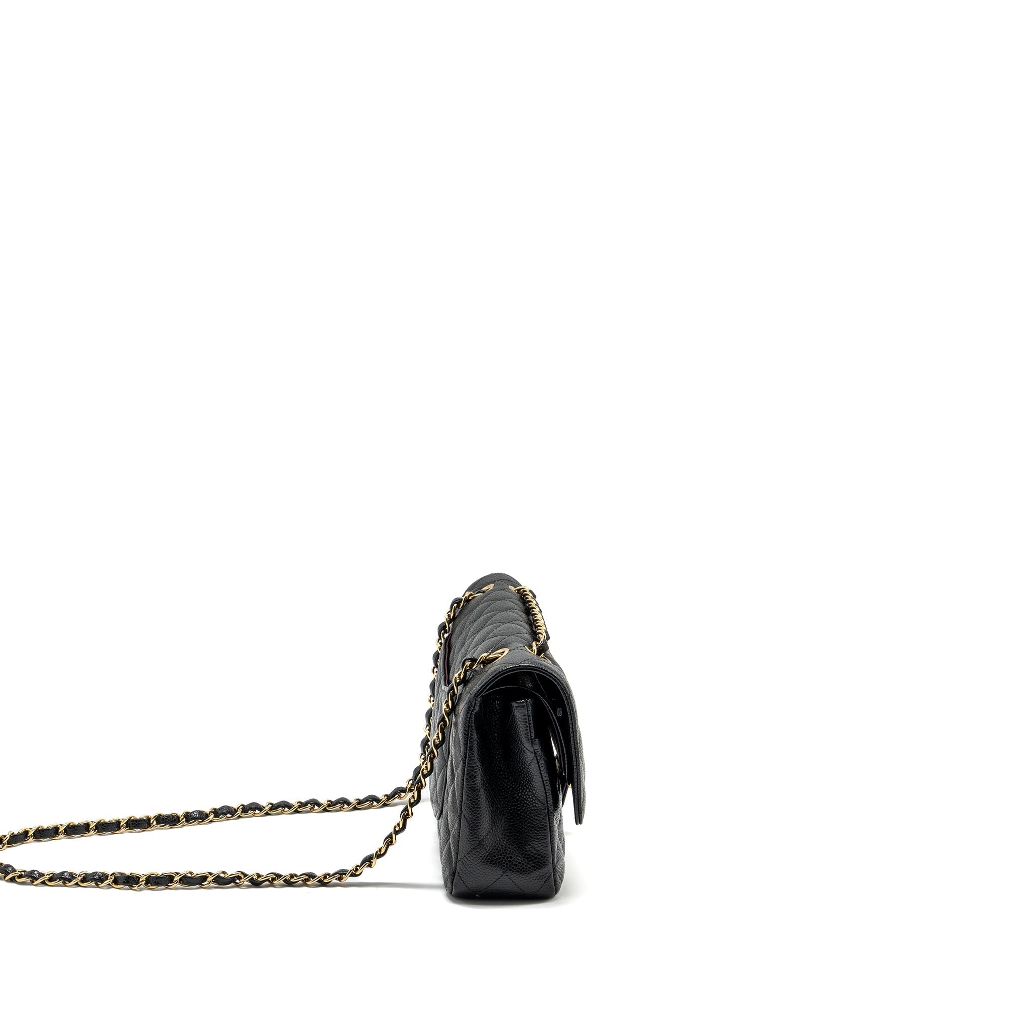 Chanel Medium Classic double flap bag caviar black