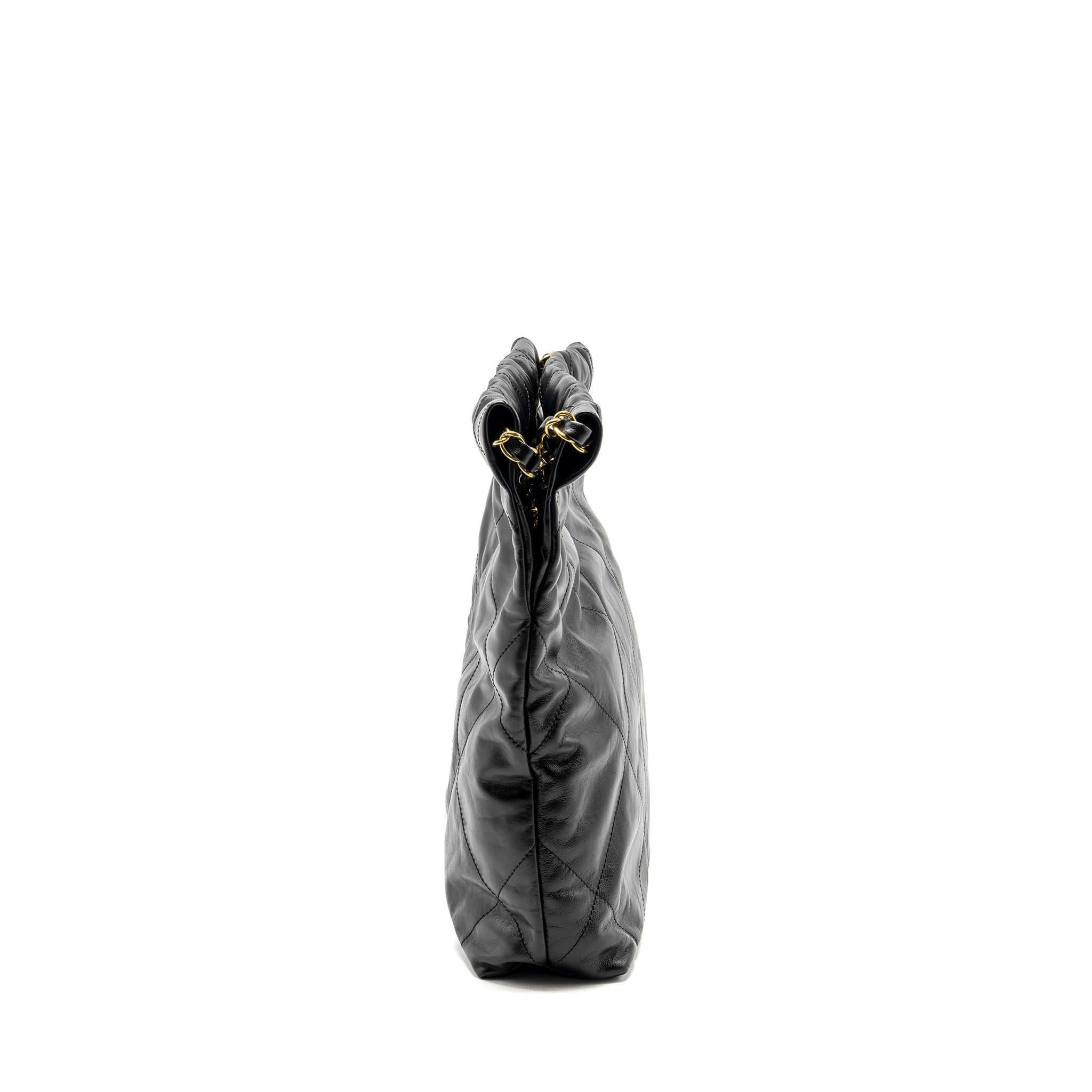 Chanel Small 22 Bag Shiny Calfskin Black  (Microchip)