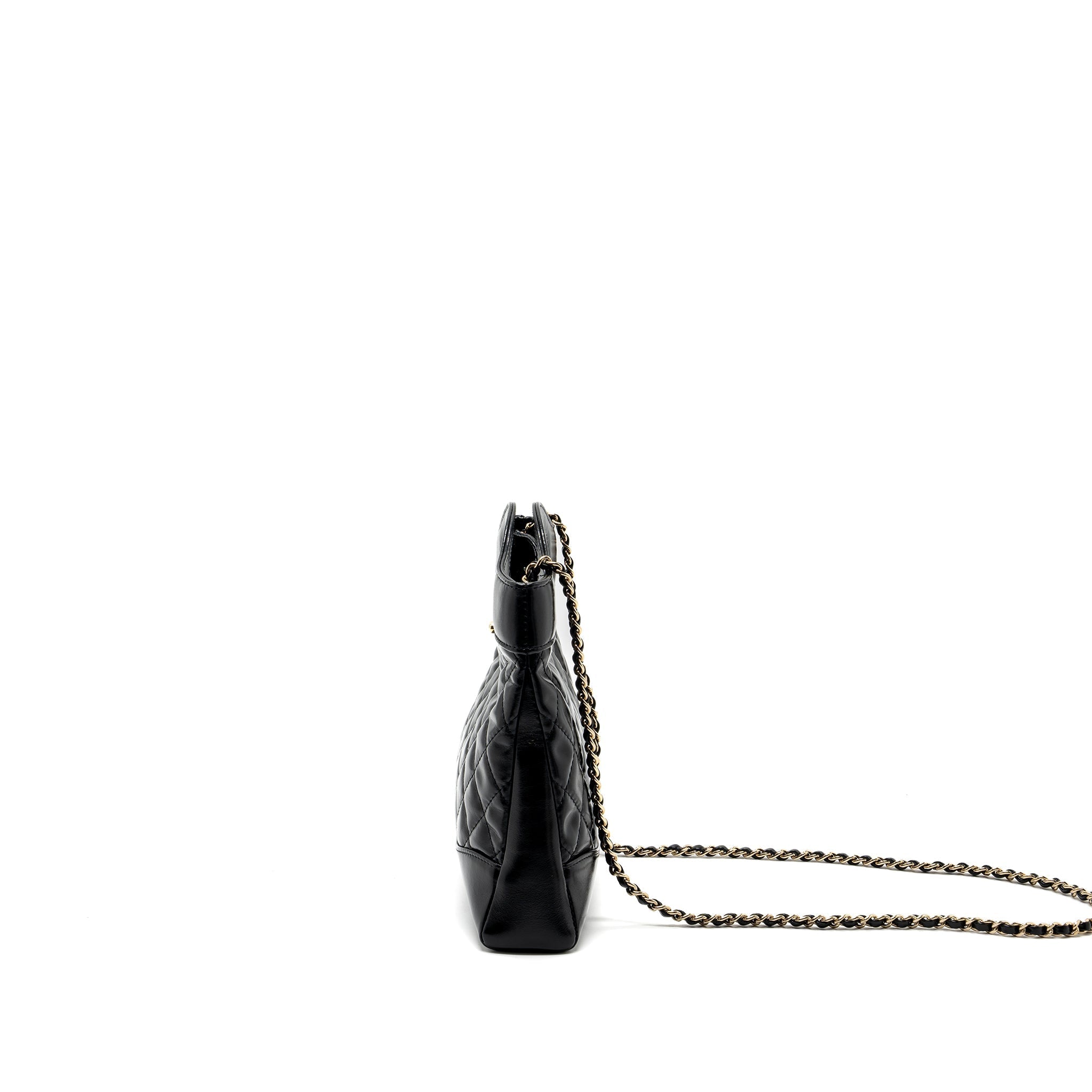 Chanel 24C mini 31 bag shiny calfskin black L (microchip)