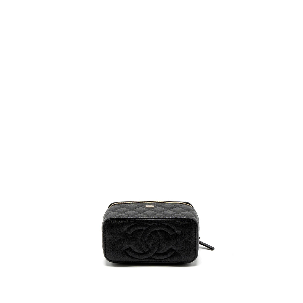 Chanel Long Vanity with Chain Caviar Black L (Microchip)