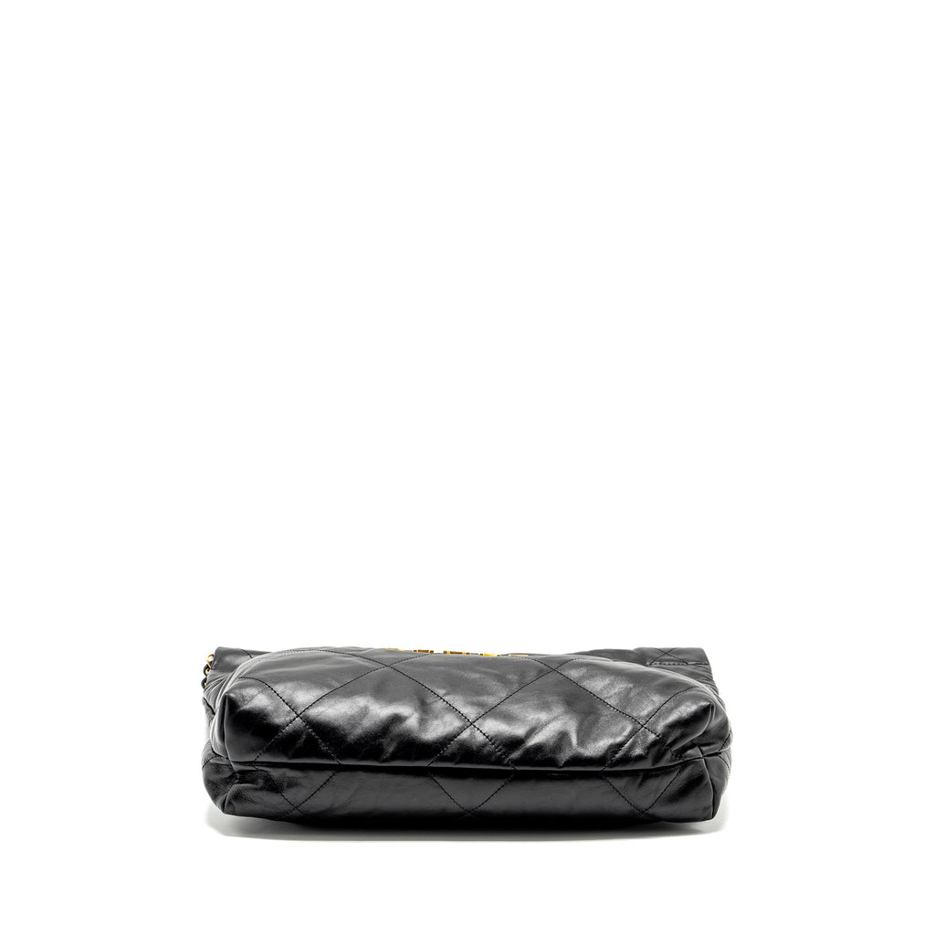 Chanel Small 22 Bag Shiny Calfskin Black  (Microchip)