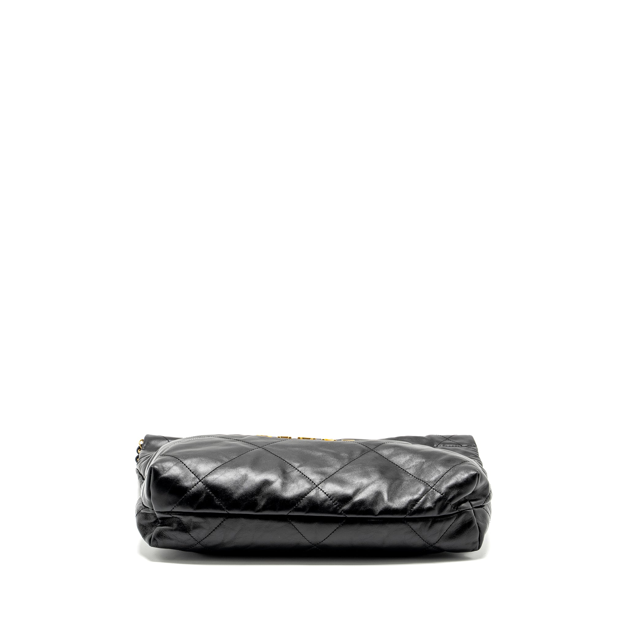 Chanel Small 22 Bag Shiny Calfskin Black  (Microchip)