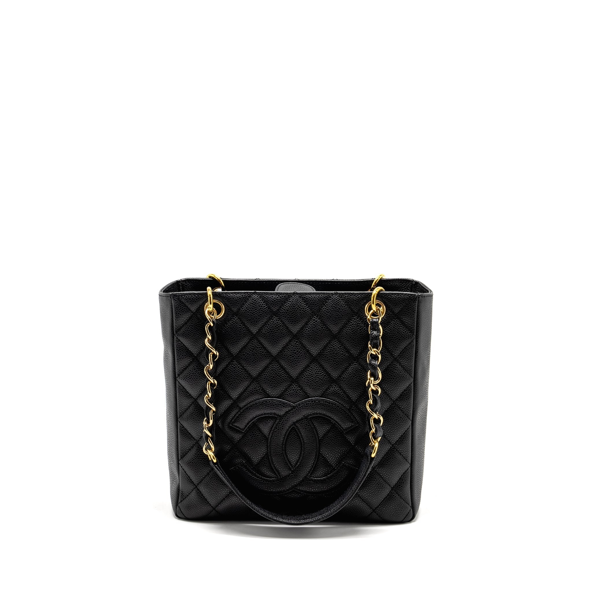 Chanel Petit Shopping Tote Bag Caviar BLACK