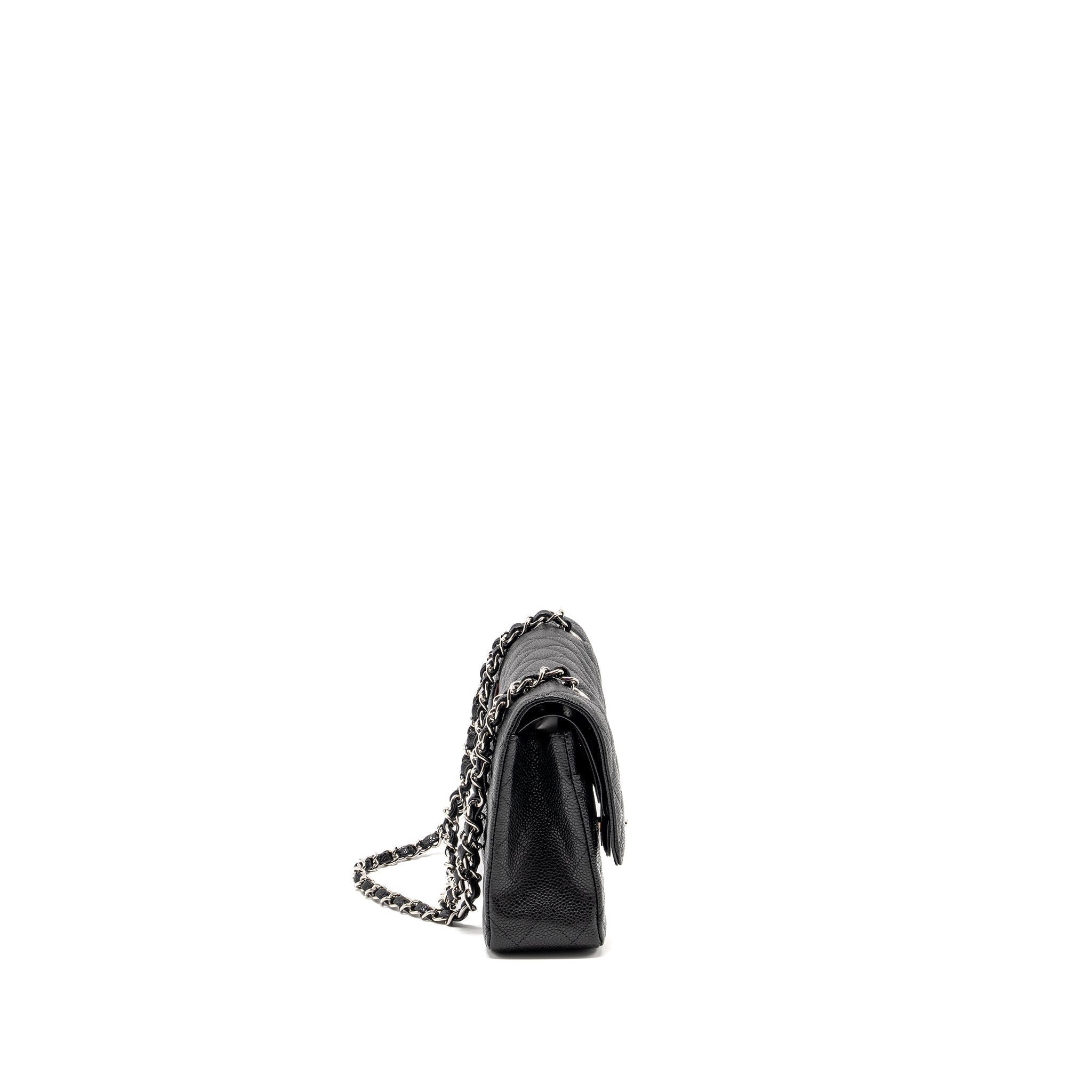 Chanel Medium Classic Double FLAP Bag Caviar Black
