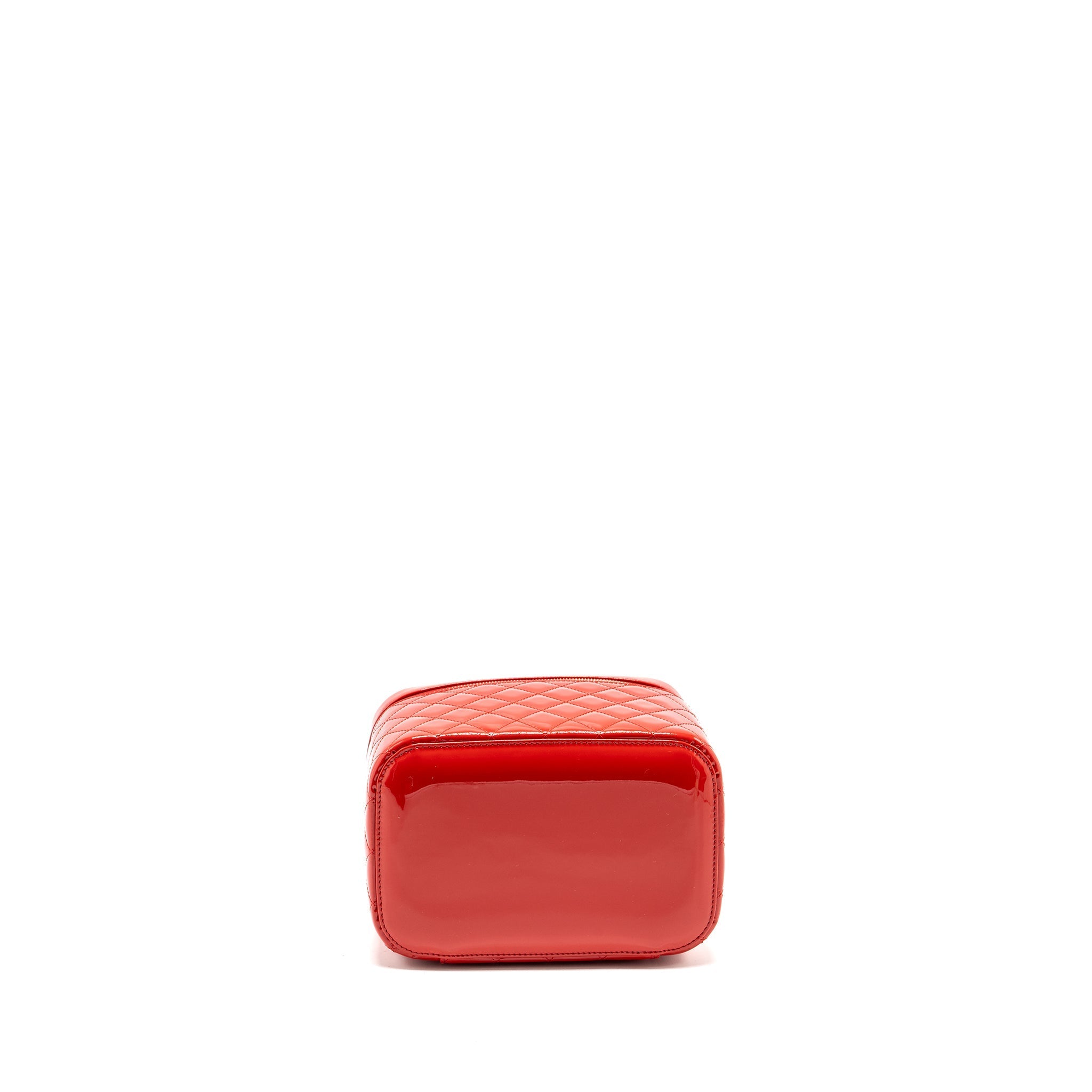 Chanel Large Vanity Pouch Patent Red