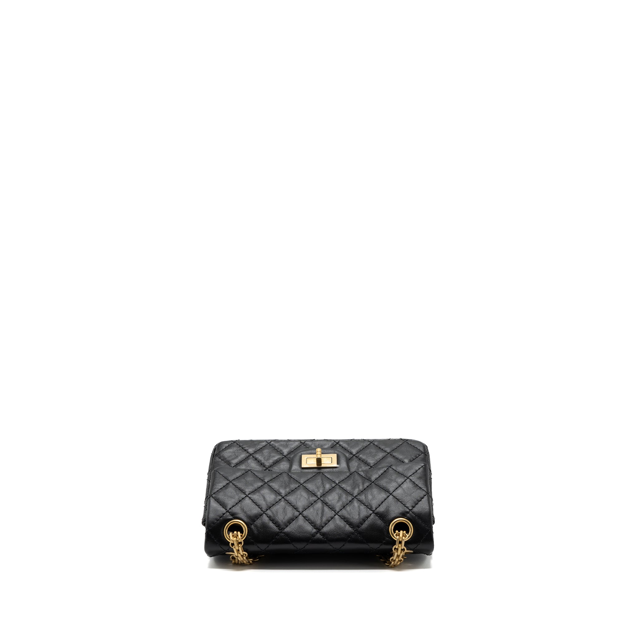 Chanel Mini 2.55 Reissue Flap Bag Aged Calfskin Black Brushed