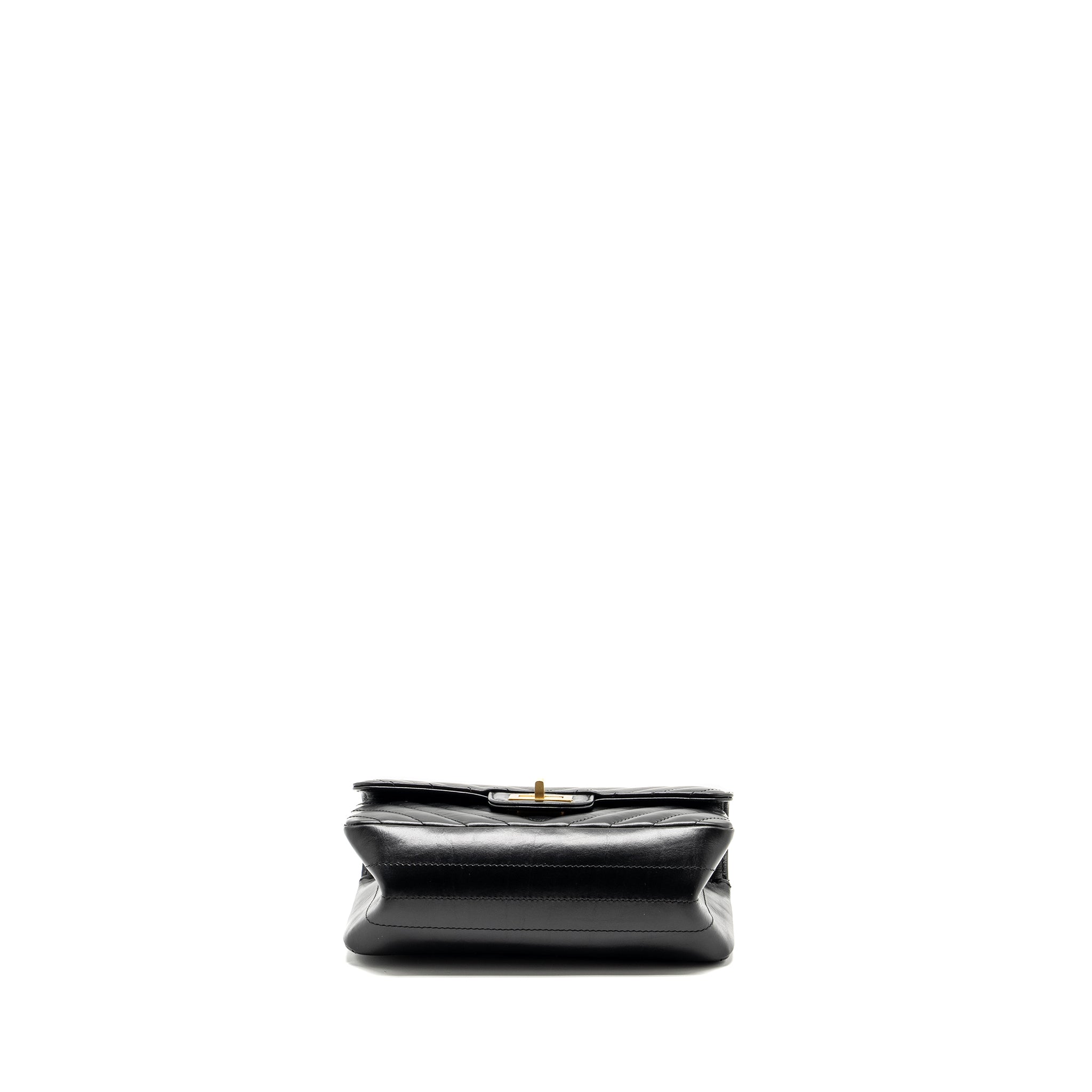 Chanel Mini 2.55 Reissue Chevron Calfskin Black  (Microchip)