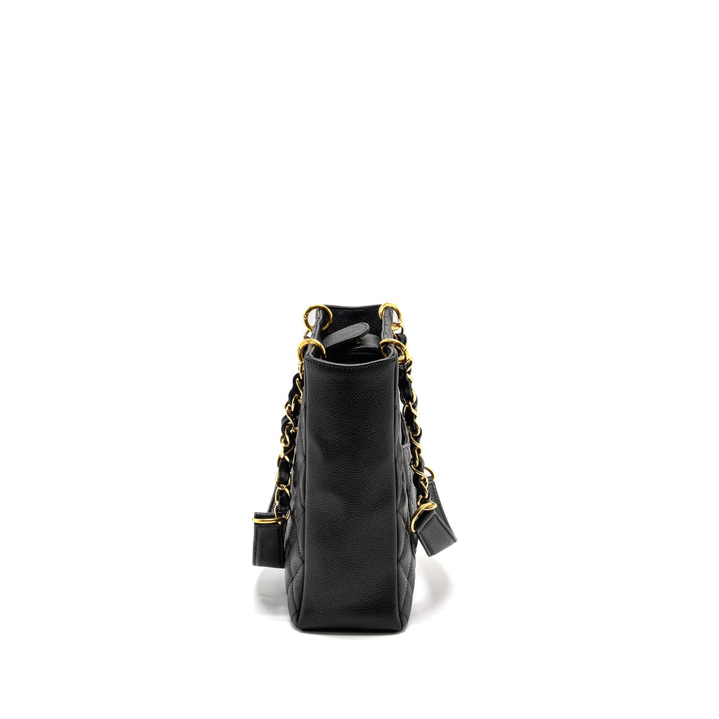 Chanel Petit Shopping Tote Bag Caviar BLACK