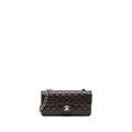 Chanel East West Classic quilted flap bag caviar chocolate
