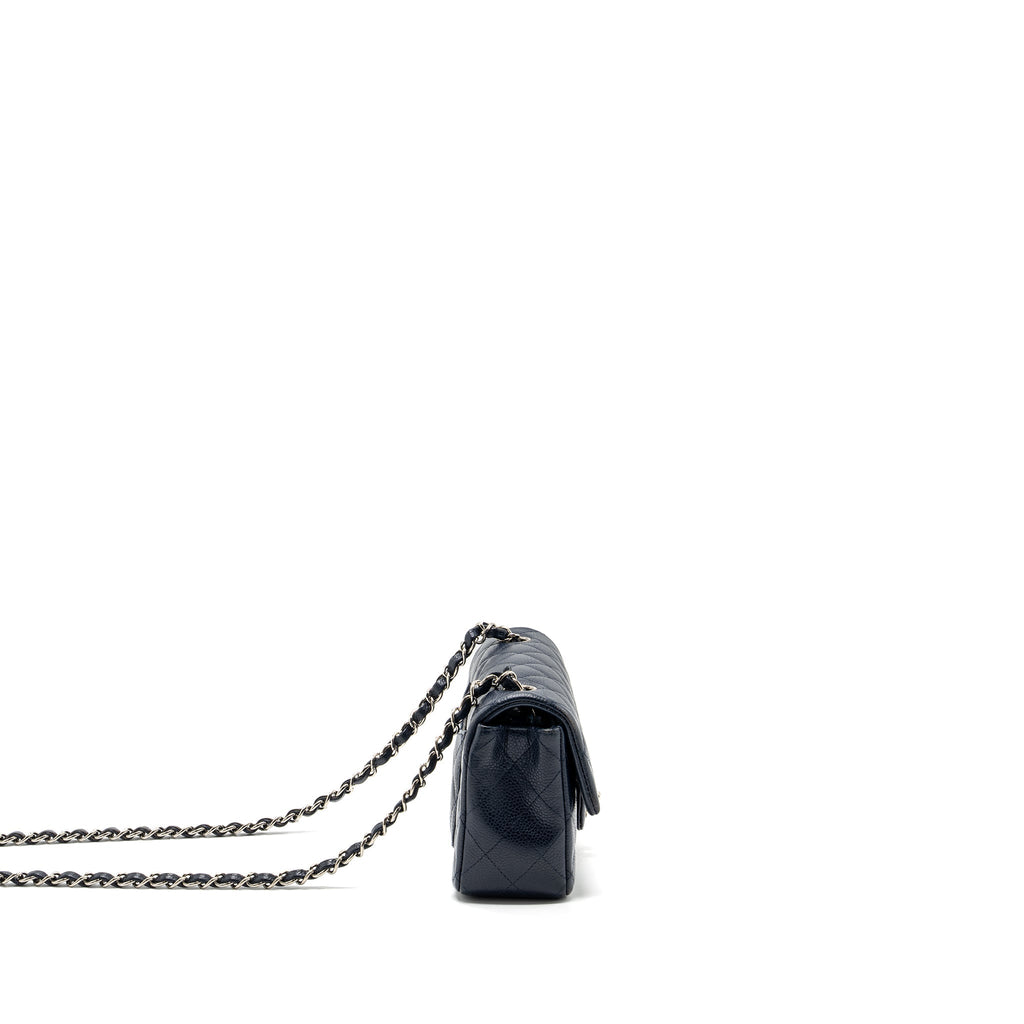 Chanel Classic Mini Rectangular Flap Bag Caviar Navy