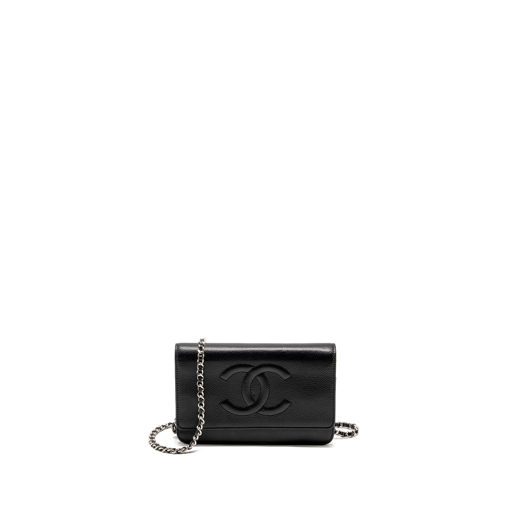CHANEL Timeless Wallet On Chain Caviar Black