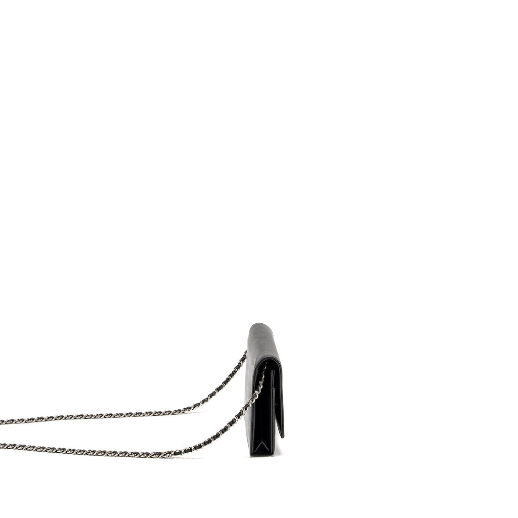 CHANEL Timeless Wallet On Chain Caviar Black