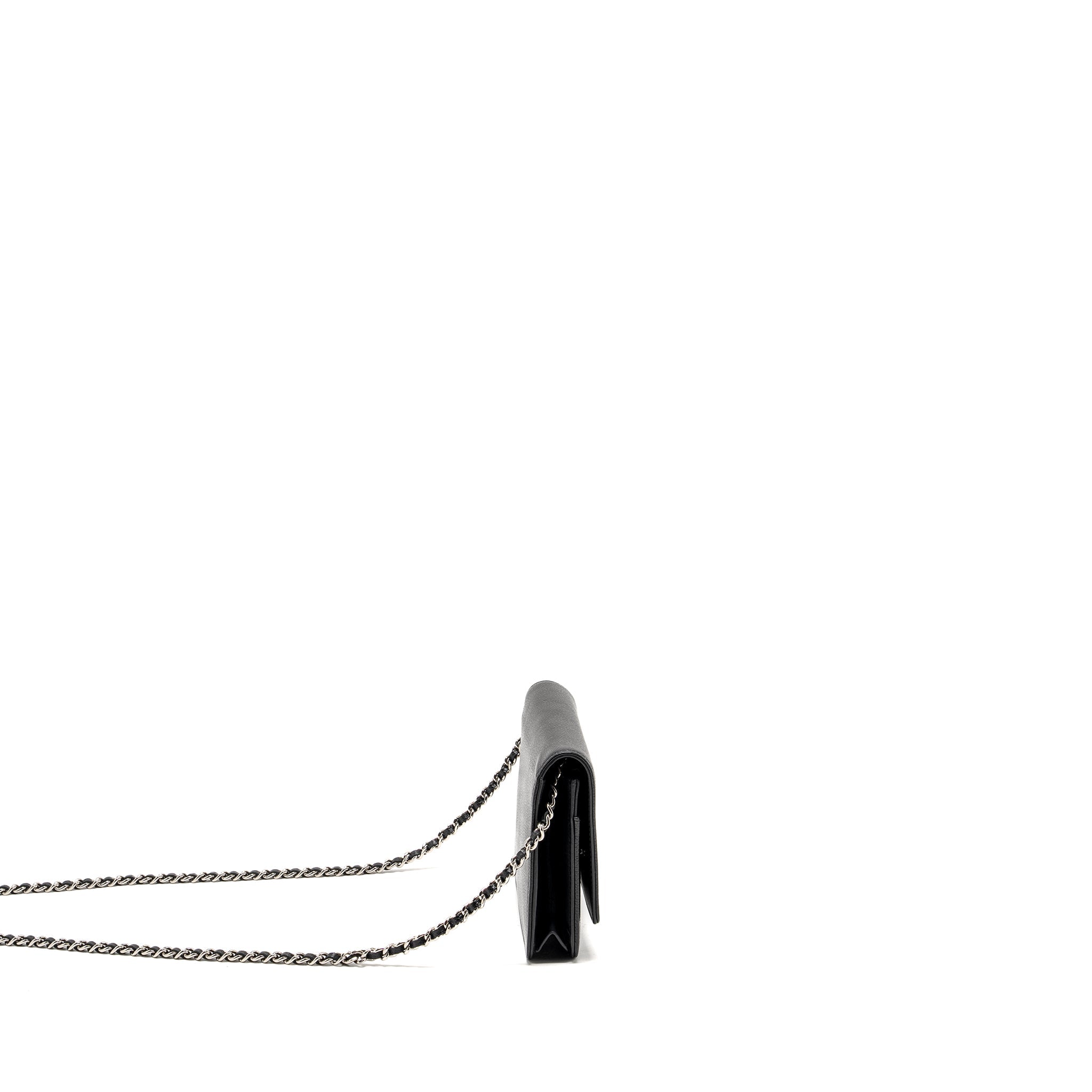 CHANEL Timeless Wallet On Chain Caviar Black