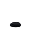 Chanel Size M CC logo Beret Polyamide/Wool Black