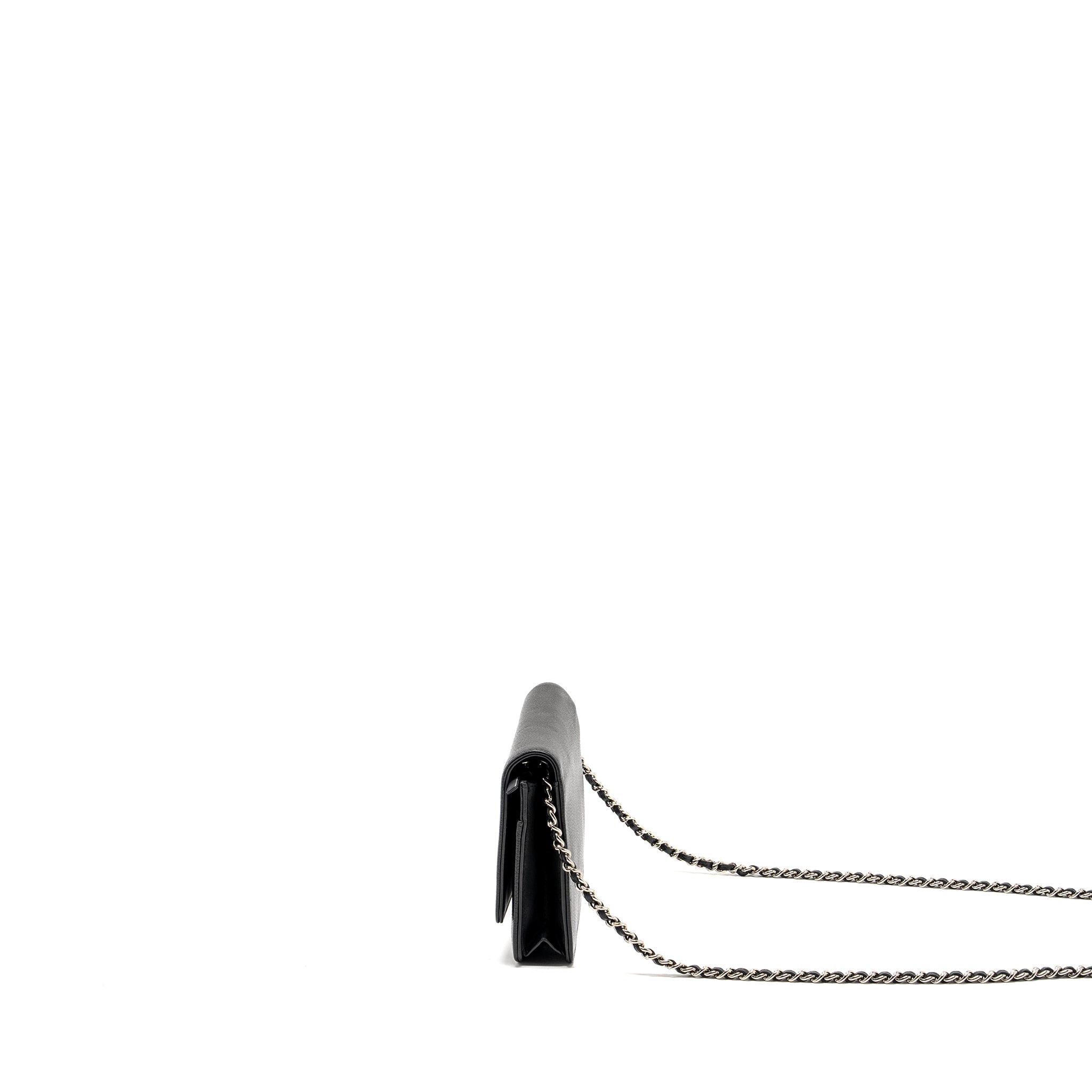 CHANEL Timeless Wallet On Chain Caviar Black