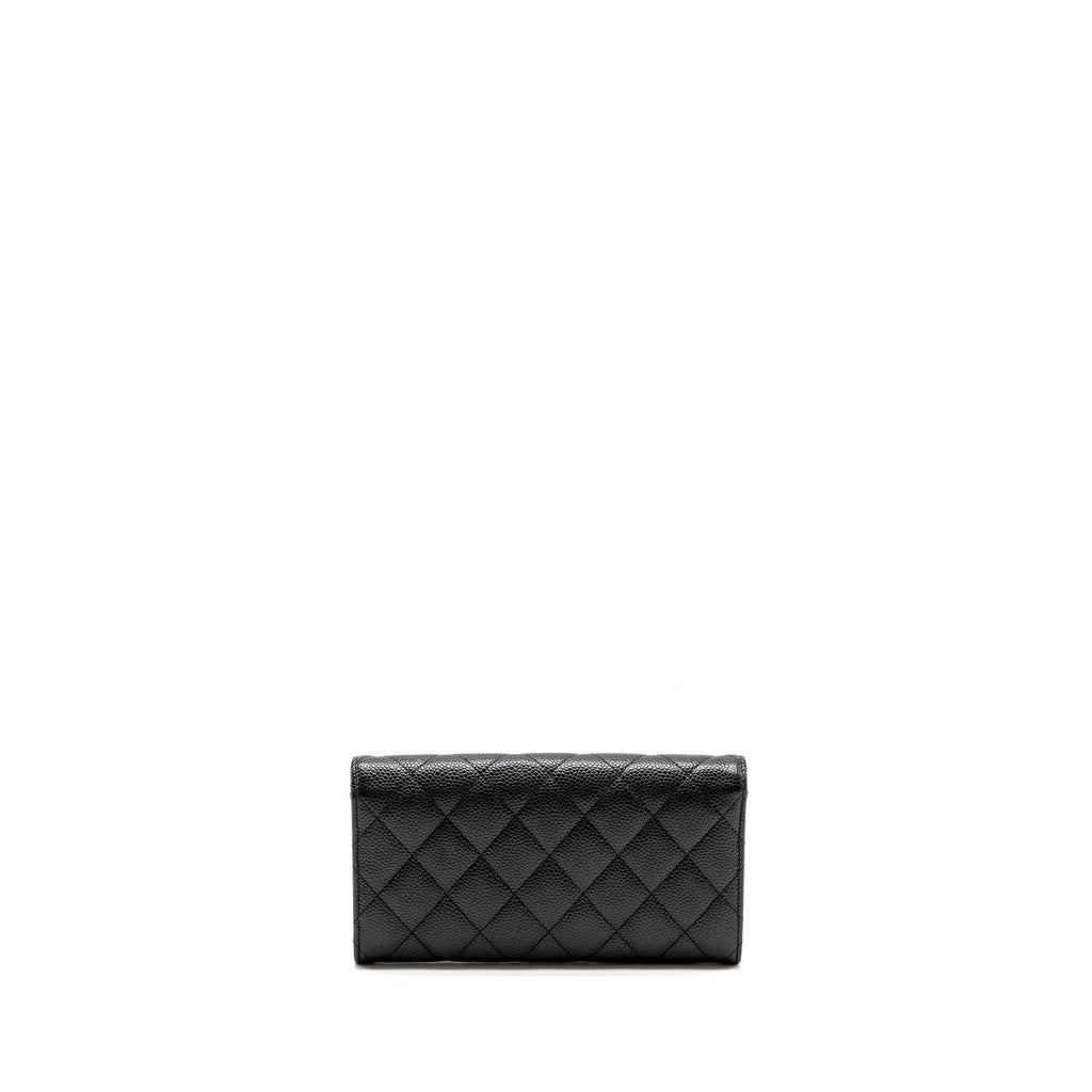 Chanel Classic Flap Long Wallet Caviar Black