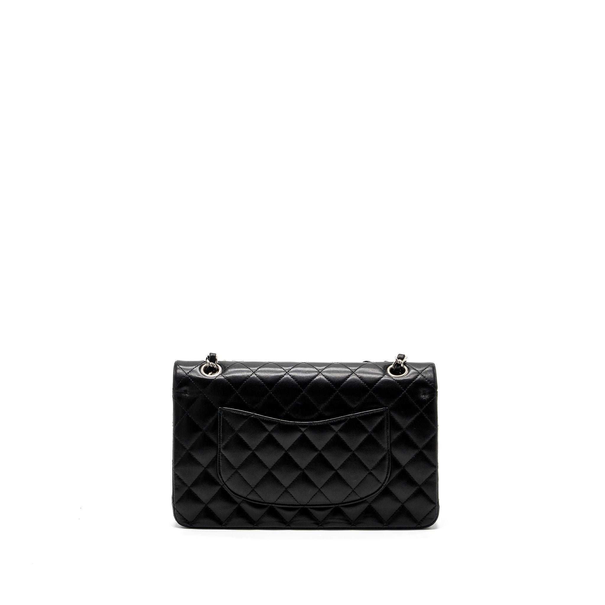 Chanel medium classic double flap bag lambskin black