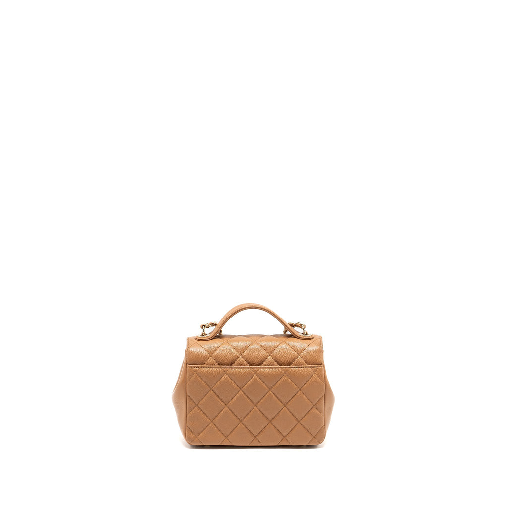 Chanel Small Business Affinity Caviar Dark Beige L