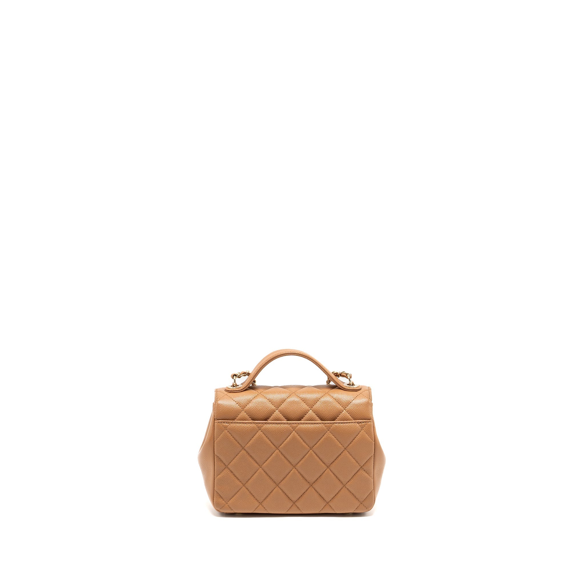 Chanel Small Business Affinity Caviar Dark Beige L