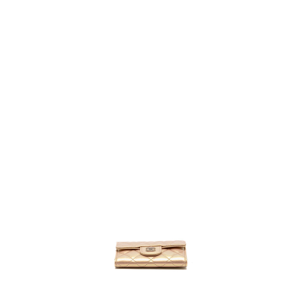 Chanel Classic Flap Card Holder Lambskin Iridescent Pink