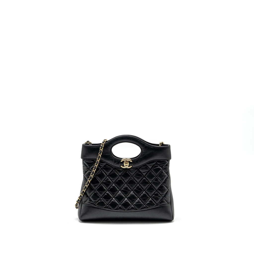 Chanel Mini 31 Bag Calfskin Black L (Microchip)