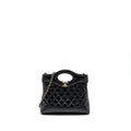 Chanel Mini 31 Bag Calfskin Black L (Microchip)