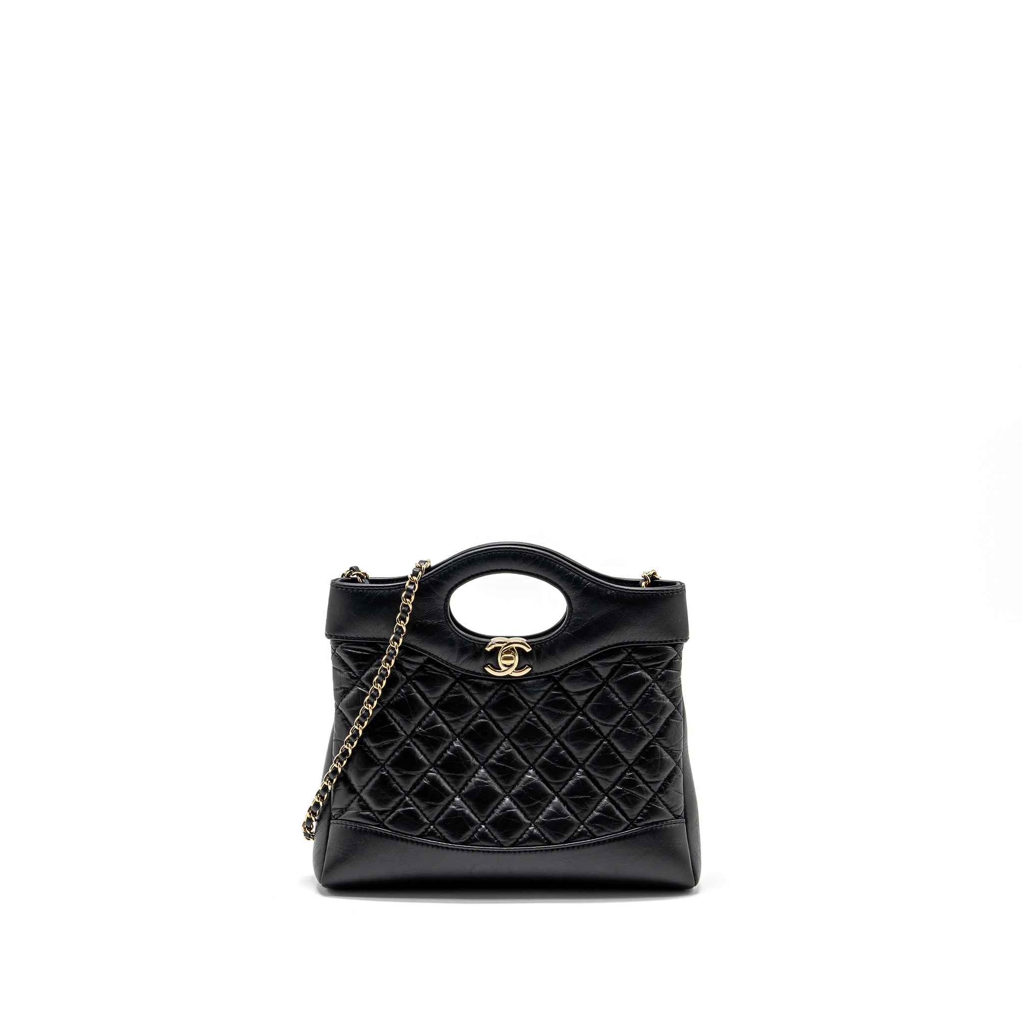 Chanel Mini 31 Bag Calfskin Black L (Microchip)