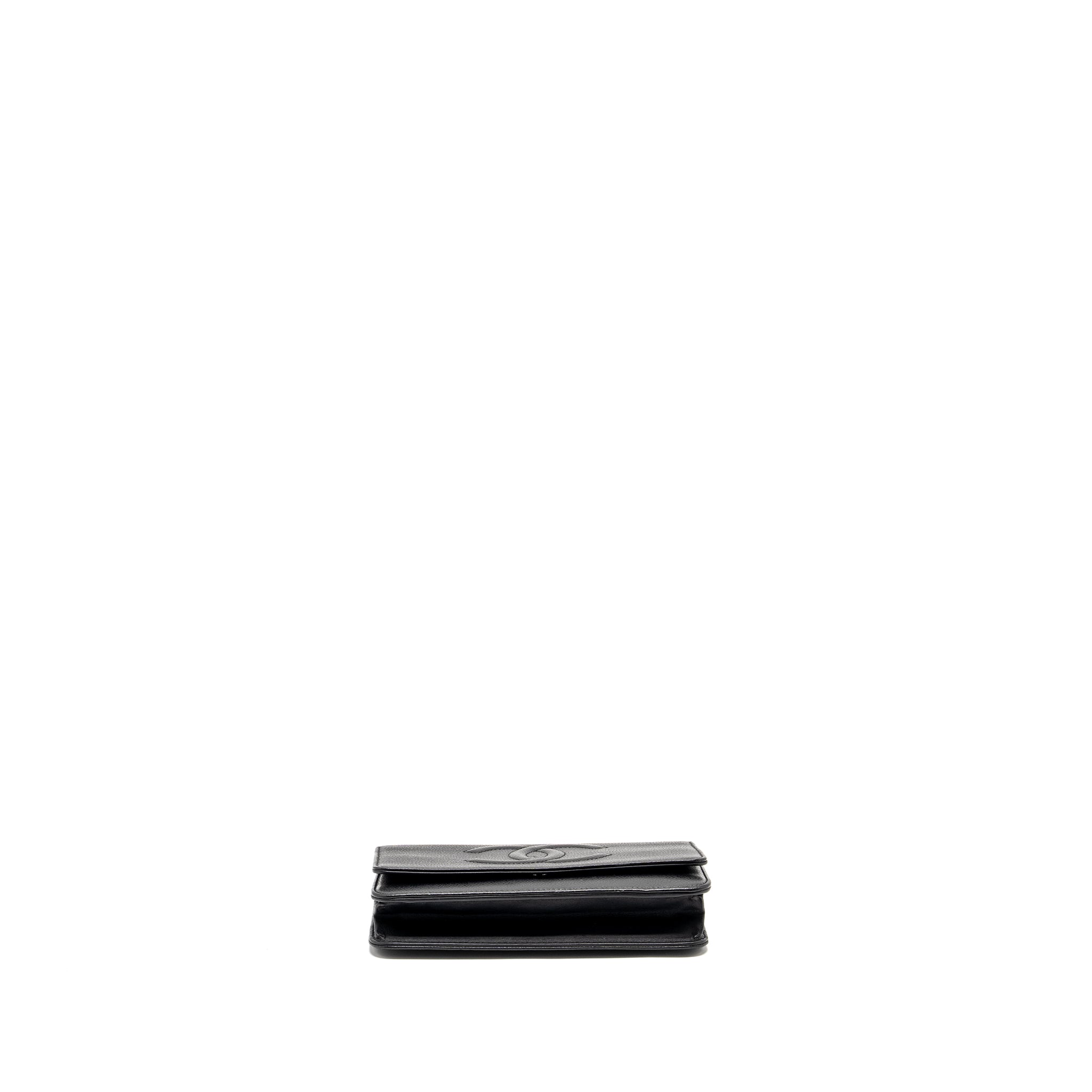 CHANEL Timeless Wallet On Chain Caviar Black