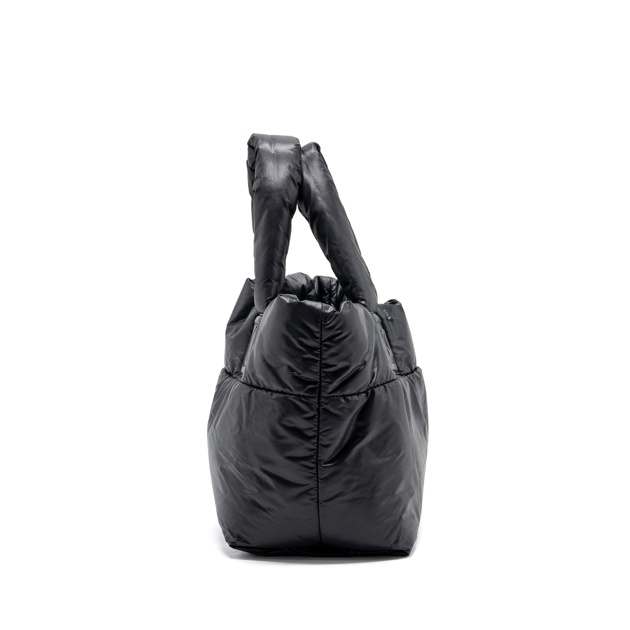 Chanel small puffy Down tote bag nylon black