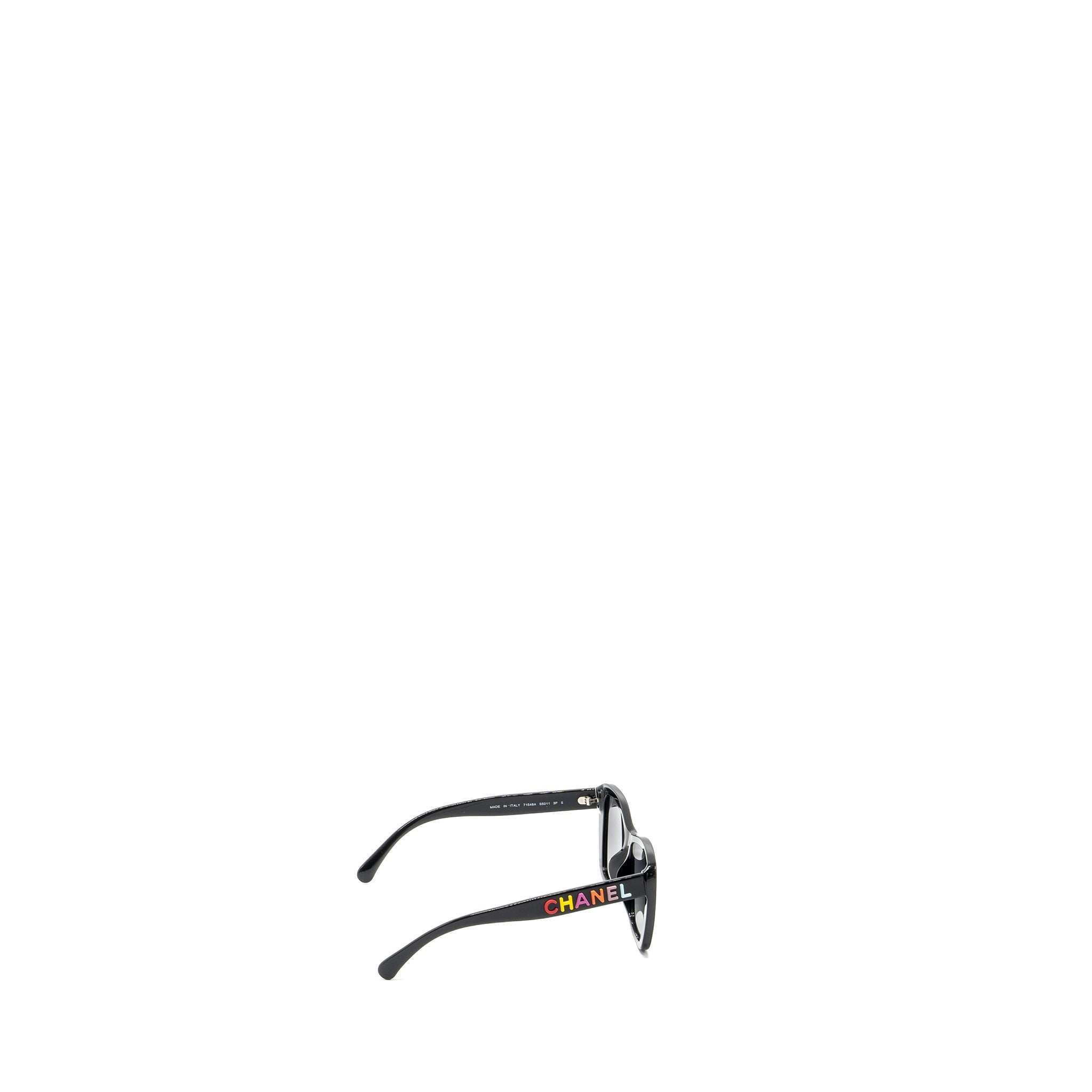 Chanel Rainbow Letter Sunglasses S5011 Black/Multicolour