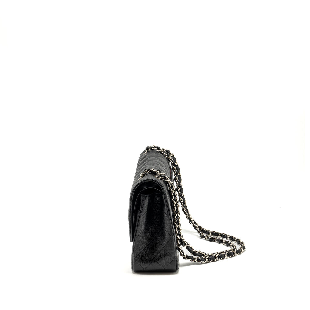 Chanel Jumbo Classic double flap bag caviar black