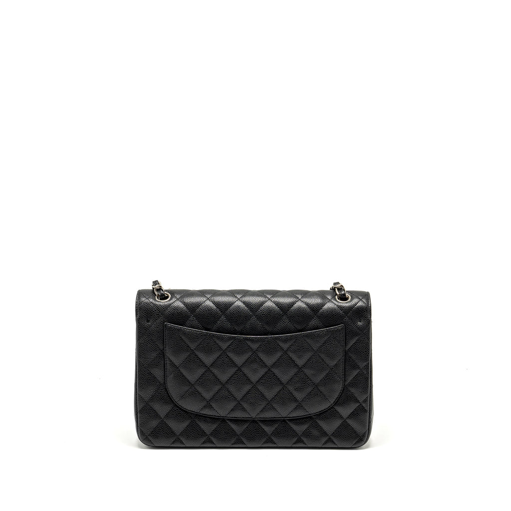 Chanel Jumbo Classic double flap bag caviar black