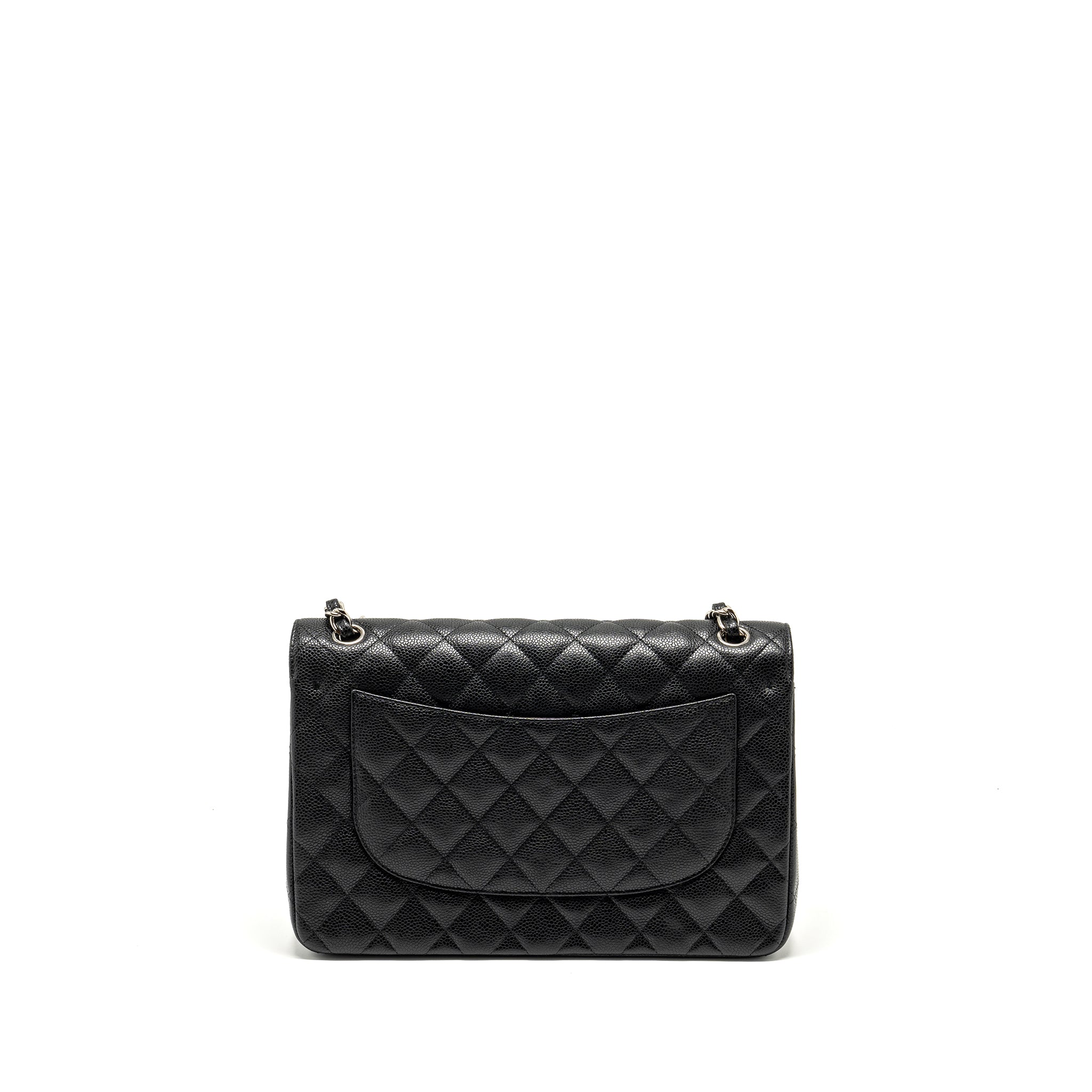 Chanel Jumbo Classic double flap bag caviar black